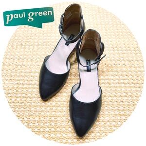 NEW Paul Green Black Leather Shoes Size 6.5